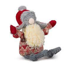 Load image into Gallery viewer, Hugglehounds Trapper Hat Santa Gnome Knottie