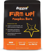 Load image into Gallery viewer, Diggin Your Dog Firm Up Pumpkin Bars - 6 Pack Bag