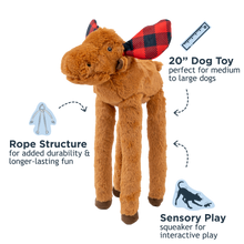 Load image into Gallery viewer, Tall Tails Holiday Gangly Moose Plush