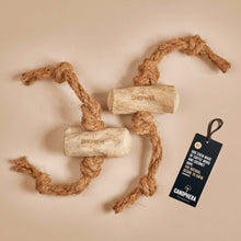 Load image into Gallery viewer, Canophera Coffee Wood Chew with Rope
