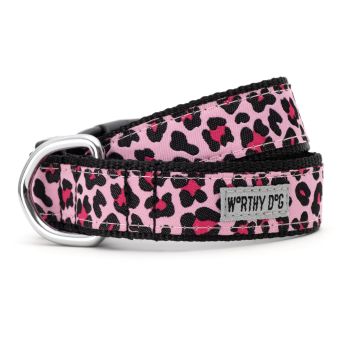 The Worthy Dog Pink Leopard Collar