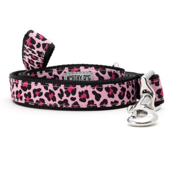 The Worthy Dog Pink Leopard Lead