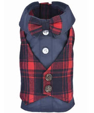 Load image into Gallery viewer, Parisian Pet Scottish Red/Blue Tuxedo
