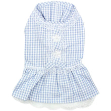 Load image into Gallery viewer, Parisian Pet Gingham Countryside Lace Dress
