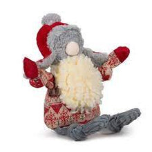 Load image into Gallery viewer, Hugglehounds Trapper Hat Santa Gnome Knottie
