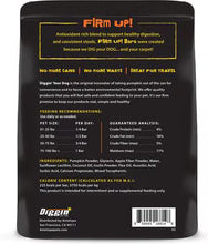 Load image into Gallery viewer, Diggin Your Dog Firm Up Pumpkin Bars - 6 Pack Bag
