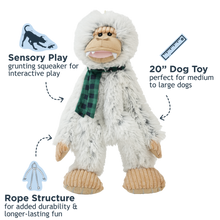 Load image into Gallery viewer, Tall Tails Holiday Yeti with Scarf
