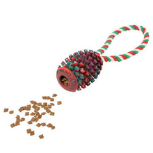 Load image into Gallery viewer, Tall Tails Holiday Rubber Pinecone with Rope

