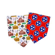 Load image into Gallery viewer, Dog Bandana Co. Nashville TN Reversible Bandana
