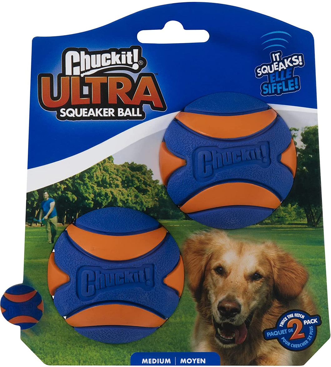 Chuckit Ultra Squeaker Ball 2 pk