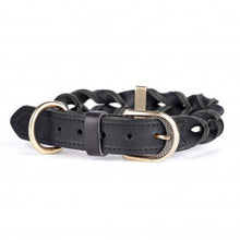 Load image into Gallery viewer, Ascot Woven Italian Leather Dog Collar
