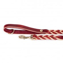 Load image into Gallery viewer, Ascot Woven Italian Leather Leash 4 foot

