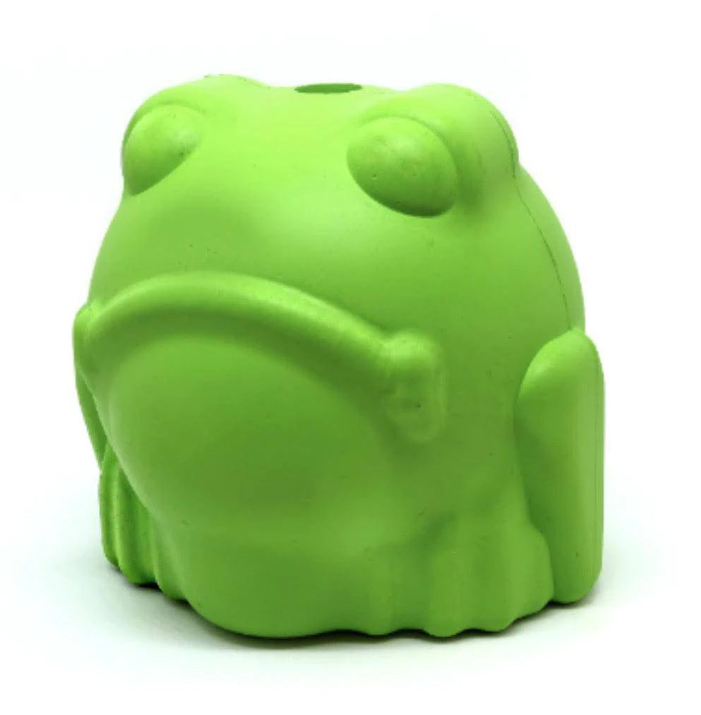 SodaPup Bull Frog Rubber Dog Chew/ Treat Dispenser