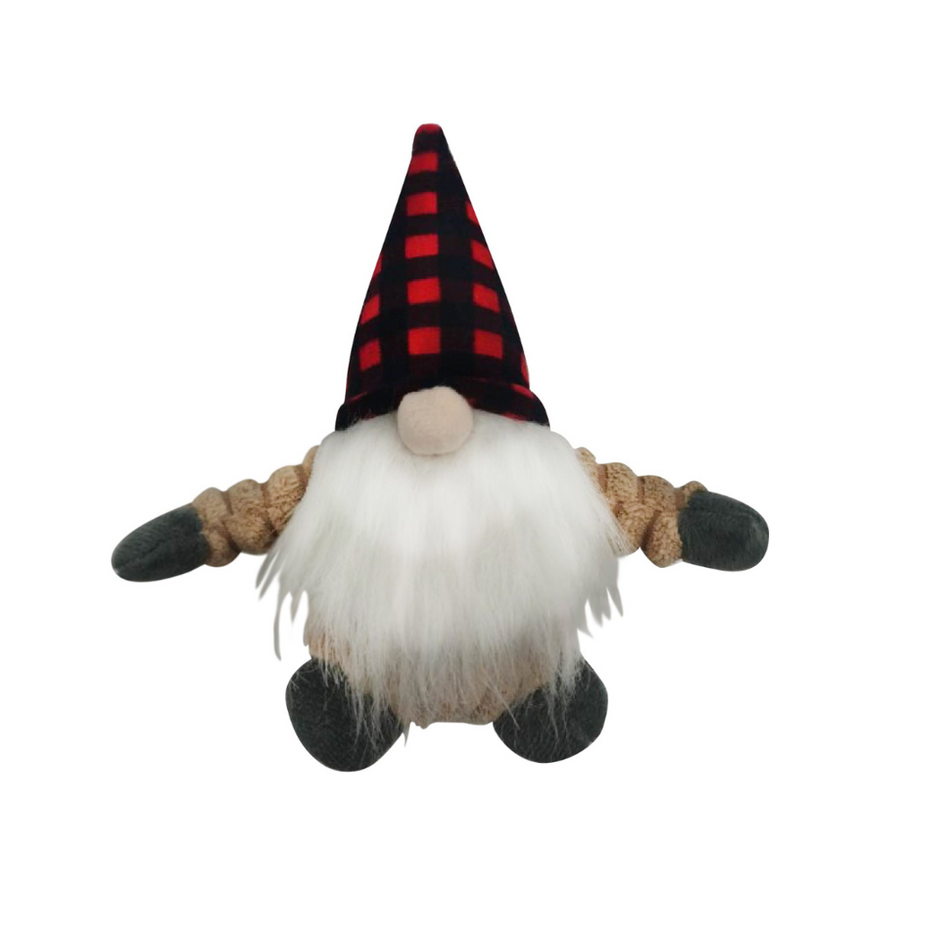Tall Tails Gnome red plaid hat